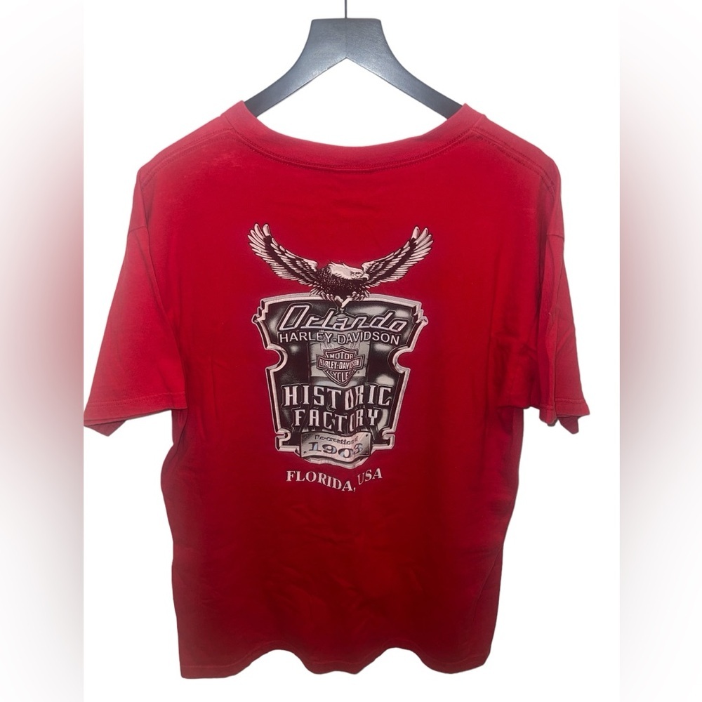 Harley-Davidson T-Shirt, Red, Size: X-Large